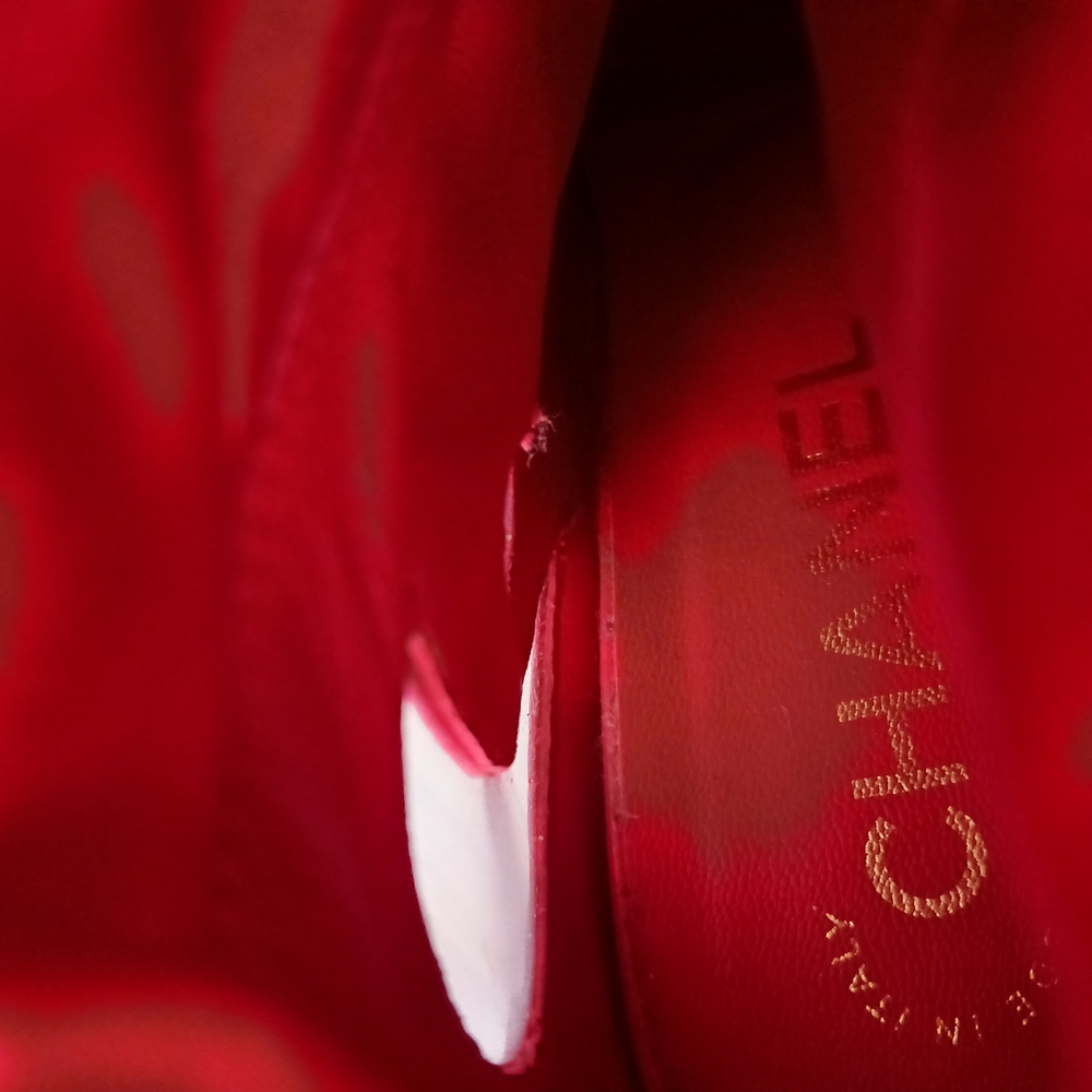 CHANEL PARIS MOSCOU Red Thigh High Boots - Picture 3 of 11